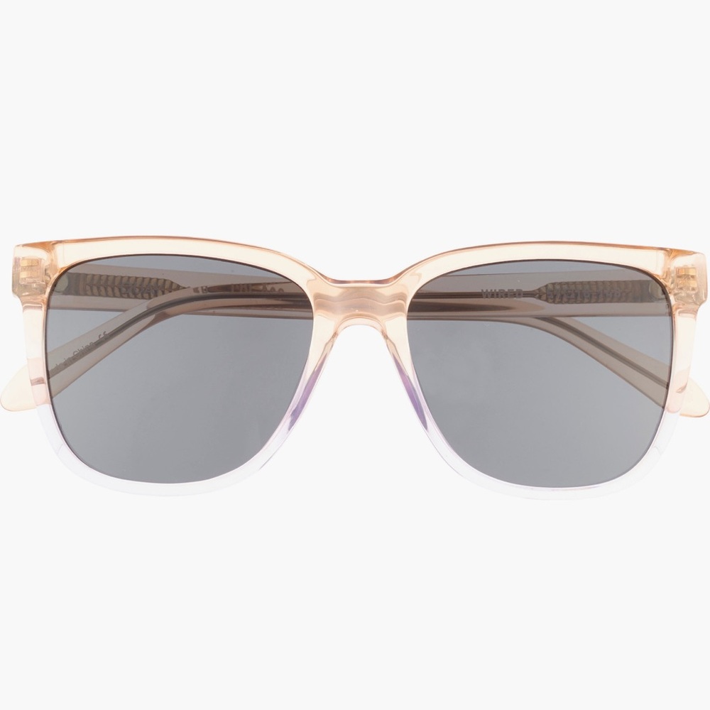 Quay WIRED 56mm Square purp/gold transpare transparent frame Sunglasses BNWT